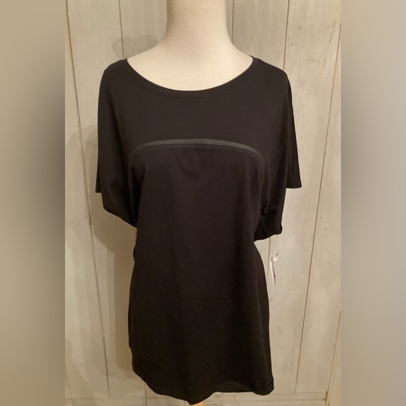 Sports‎ Illustrated Cap Sleeve T-Shirt, Women's Size 2X Black NEW MSRP $45 - Picture 1 of 7